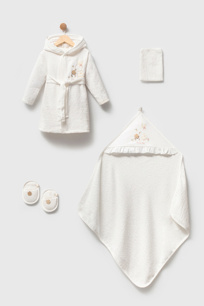 4 Piece Baby Bathrobe Set