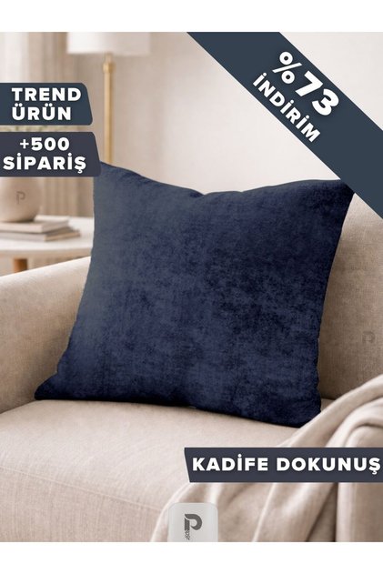 Home Daily Series Uzay Mavisi Rengi Kırlent Yastık Kılıfı