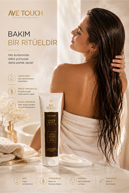 AVE TOUCH Hair & Body Kuru Ve Yıpranmış Saçlar Için Onarıcı