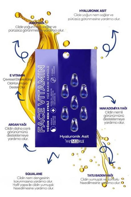 Wemara Hyaluronic Acid Moisturizing Face Care Capsules