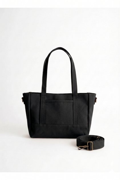 Waxed Canvas Tote Shoulder Bag and Handbag (Adjustable Additional Strap)