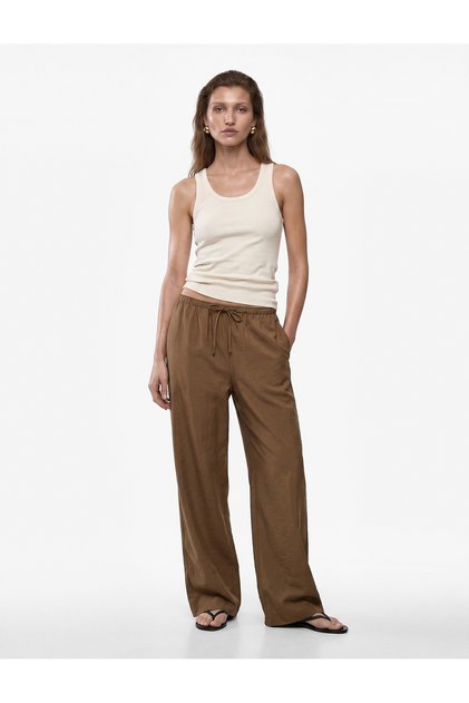 Cotton Camisole Slim Fit U-Neck Ribbed Undershirt