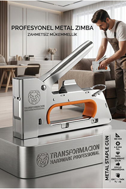 Transformacion Profesyonel Metal Zımba Tabancası - Çelik Mobilya