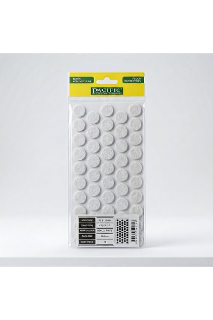 Diameter 20 mm 50 Pack White Furniture Felt Floor & Parquet Protector