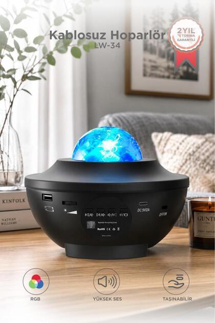 Torima Starry Projektör Led Lazer Uzaktan Kumandalı Kablosuz