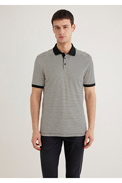 Mavi Black Çizgili Polo Tişört Slim Fit / Dar Kesim 0611843-70055