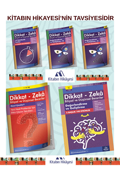11-12 YAŞ- Dikkat Zeka Bilişsel Ve Düşünsel Beceriler(5 KİTAP)