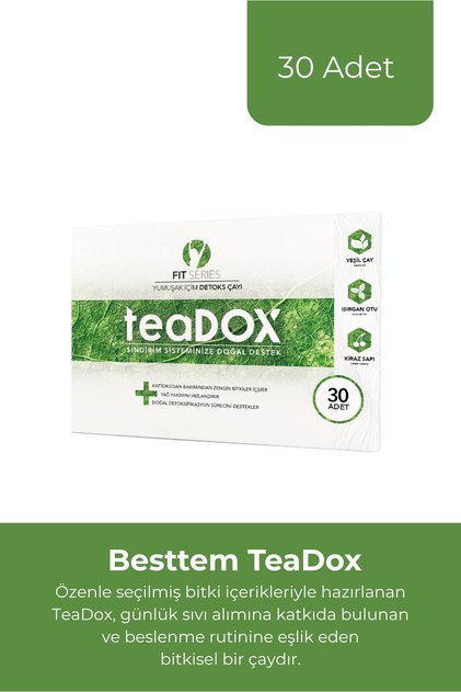 Teadox Herbal Blend – Natural Detox Support with Green Tea and Cherry Extract - 30 Pieces