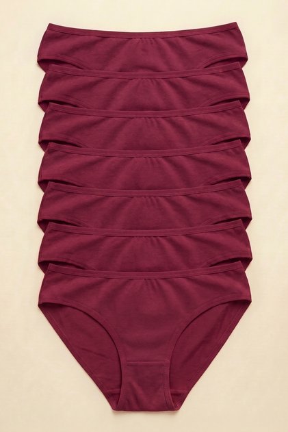 Women's Bikini Panties 7 Pack Cotton Breathable Daily Use