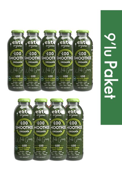 9'lu Organik Smoothie Well Greens 414 Ml