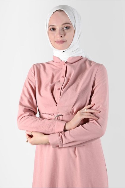 Buttoned Tunic with Belt 41752