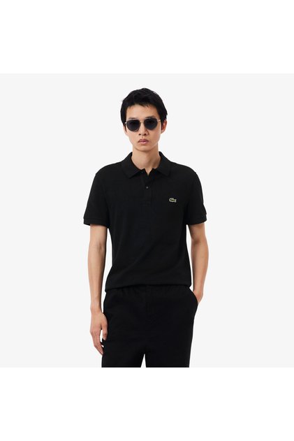 L.12.12 Erkek Slim Fit Siyah Polo