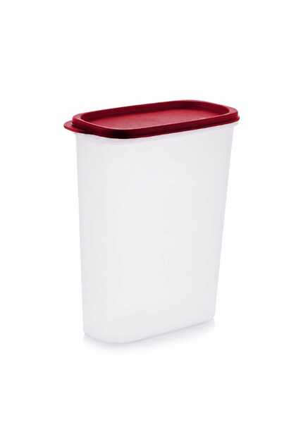 Modüler Oval Saklama Kabı 1,7 L Kırmızı Kapak