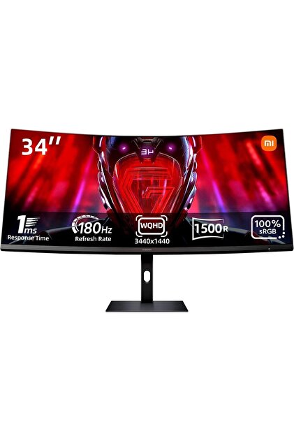 Xiaomi Curved Gaming Monitör G34WQi 34″ 180Hz 1ms UWQHD Oyuncu