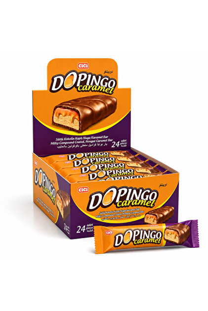 Dopingo Karamel 18gr. 24 Adet (1 Kutu)
