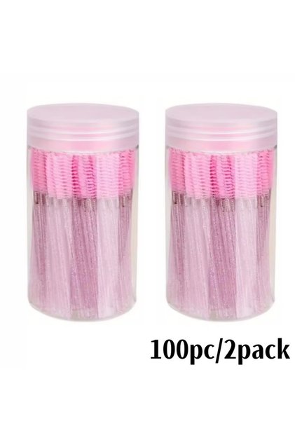 100pc 100pc Convenient Crystal Eyelash and Brow Brush Disposable Eyelash Comb for Mascara Applicatio