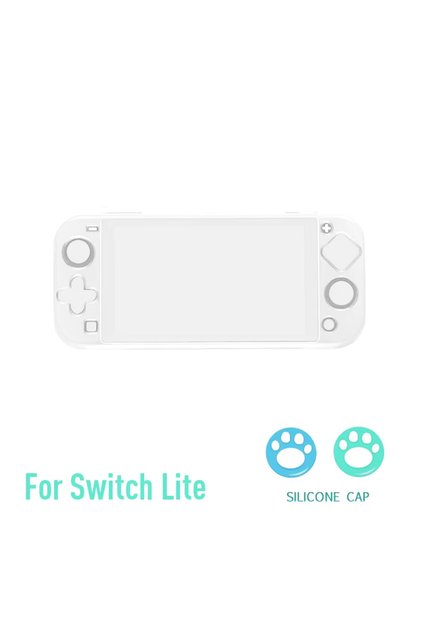 lite 1pcs DATA FROG Anti‑Slip Crystal Clear Protective Full Cover Shell Case For Nintendo Switch Lit