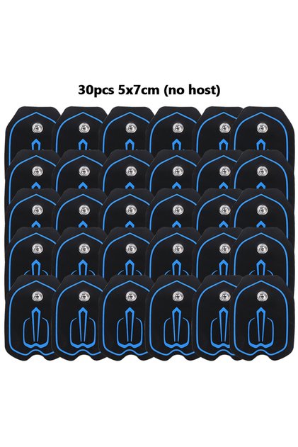30pcs 5x7cm nohost Digital Electric TENS Acupuncture Therapy Pad with Self-Adhesive Gel Electrodes P