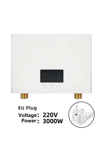 220V-3000W-EU plug 5500W/3000W Instant Water Heater Wall-Mounted Electric Water Heaters for Bathroom