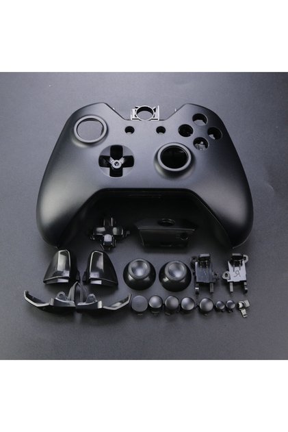 Black Replacement Chrome Housing Shell For Xbox One Protective Case Front Back Cover With Button