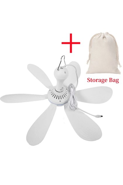 Without Remote Set Silent 6 Leaves USB Powered Ceiling Canopy Fan with Remote Control Timing 4 Speed
