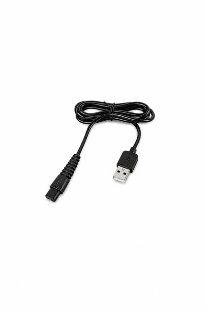 Tıraş Makineleri Uyumlu 1 Metre USB Şarj Kablosu Kaliteli Dayanıklı Uzun Ömürlü Siyah Güç Kablosu
