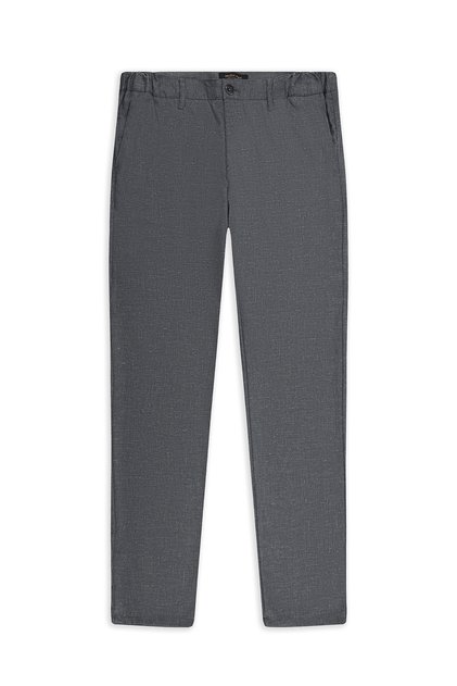 7 Drop Slim Fit Slim Fit Linen Blended Classic Fabric Trousers