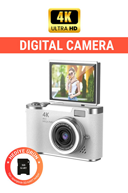 WUNİT LK-007 4K UHD 48 MP Dijital Kamera 18X Zoom Flaş 32 GB SD