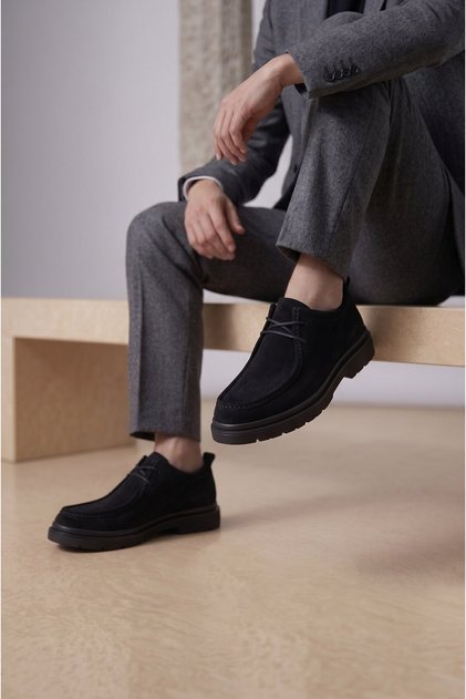 Genuine Suede Leather Brown Men's Shoes - Premium Series Light Sole Casual Comfortable Shoes