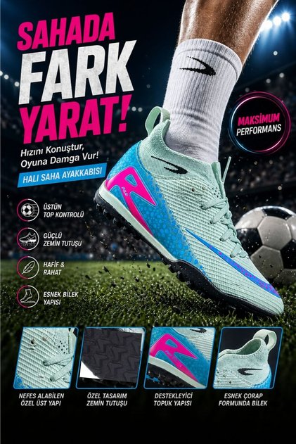 حذاء Air Superfly شبه الاحترافي للعشب والسجاد مع جوارب
