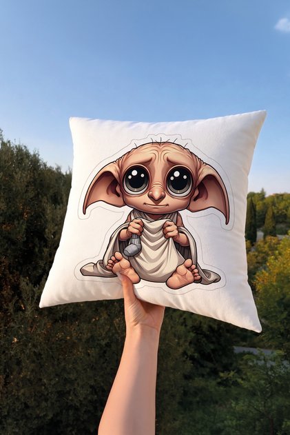 Harry Potter Dobby Gamer Anime Film Throw Pillow Cover 43X43 – Decorative Sofa Cushion Cover