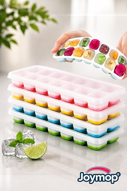 Silicone Ice Tray - 14-Chamber Non-Stick Cocktail Presentation Ice Mold with Lid (1 Piece)