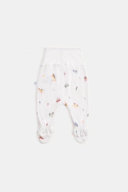 Natural Modal Cotton Newborn Baby Booties Bottoms L Cars