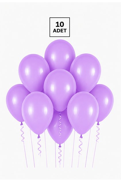 Lila Balon 10 Adet