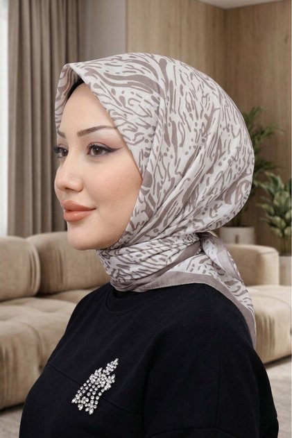 وشاح ناعم منقوش - 037