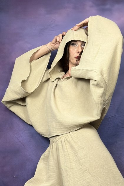 Bamboo Hooded Bat Bluz Yoga