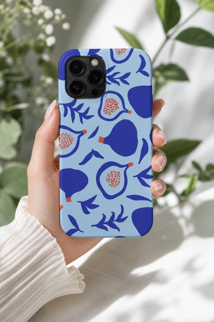 iPhone 15 Pro Max Compatible Launch Silicone Striped Patterned Shock Absorbing Case Blue