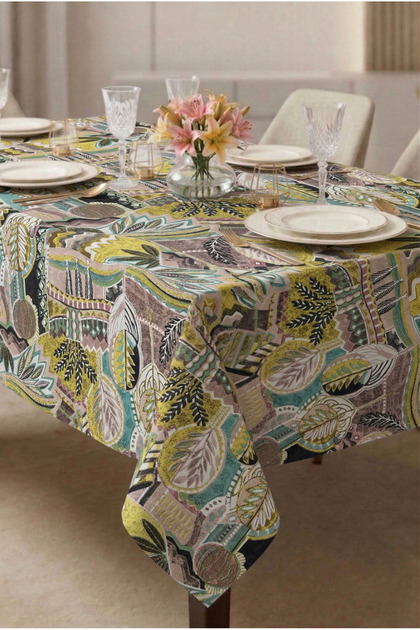 Duck Fabric Liquid-Proof Tablecloth– Stain Resistant ,Erasable,Decorative Patterned Modern Tablecloth