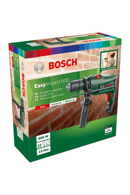 EasyImpact 600 комплект ударен винтоверт и отвертка, 600 W, 3000 RPM, 45 000 удара в минута