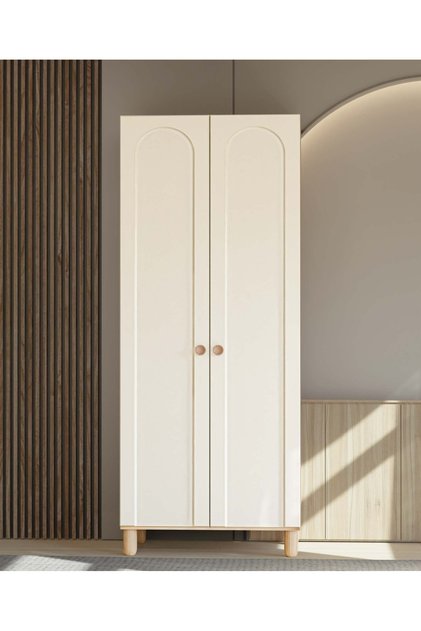 Papatya 2 Kapaklı Gardırop / Çok Amaçlı Dolap / Komple MDF