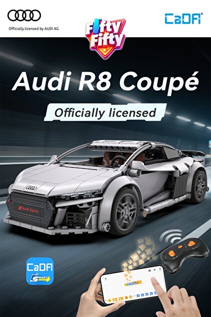 Vagonlife Cada Uzaktan Kumandalı 1: 14 Audi R8 Coupe (536 Parça