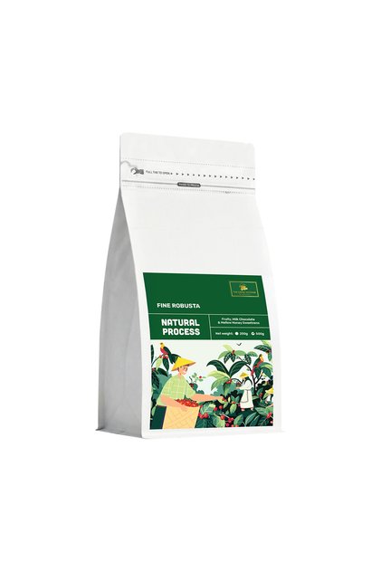 Fine Robusta Coffee – Anaerobic Natural Process (Single Origin, Whole Beans) 500g | Medium Roast, Fruity & Complex, Freshly Roasted in Dubai