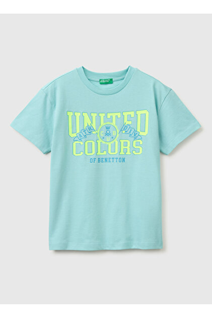 Yeşil Erkek Çocuk Baskılı T-Shirt 3I1XC10TF