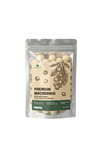 Raw Macadamia Nuts 500g | Unsalted | Shelled | Naturally Dried | Buttery Healthy Snack
