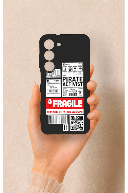Samsung S23 Compatible Fragile Patterned Silicone Case