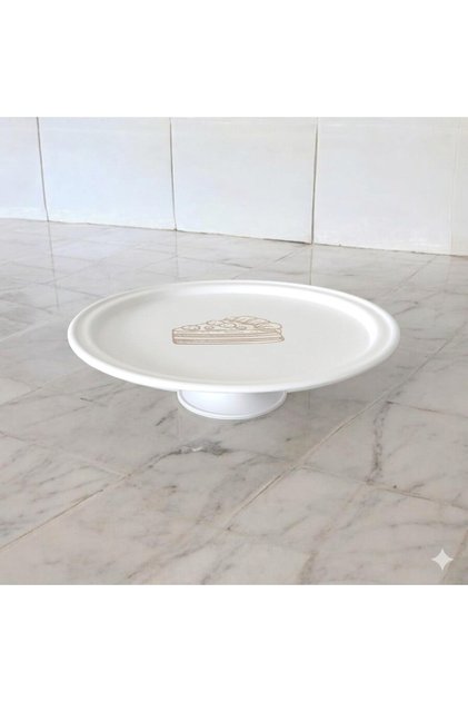 Metal Cake and Pastry Stand Presentation Plate 30 cm Stainless Serving Dish