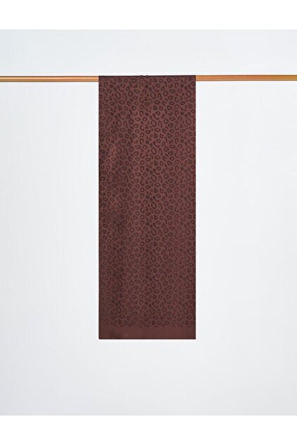 Leopard Pattern Shawl Dark Brown