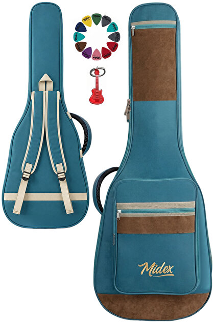 Midex CS-95BL Özel Tasarım Softcase Klasik Gitar Çantası Gigbag