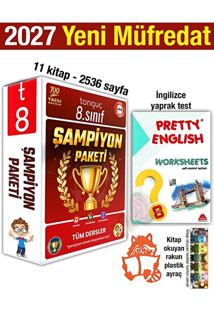 Tonguç Yayınları 8. Sınıf Şampiyon Paketi 2027 Tüm Dersler Set 11
