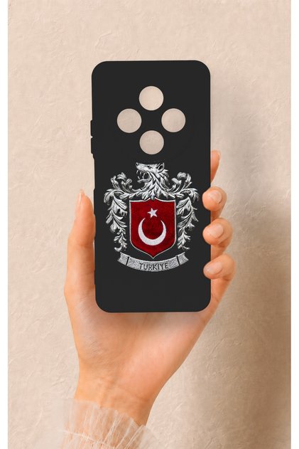 Redmi 14C Compatible Turkish Arma Patterned Silicone Case